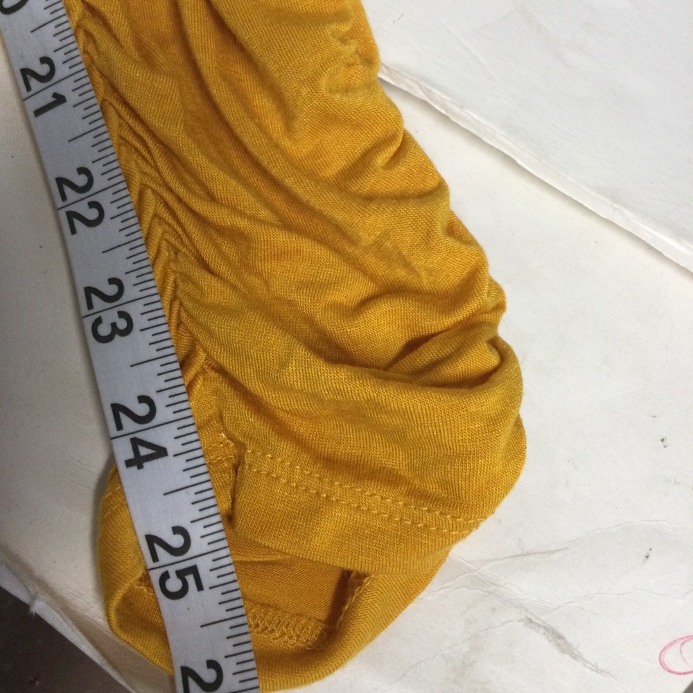 Heart Hips Womens Strapless Mustard Yellow Gathered Jumpsuit Sz S - Picture 9 of 14
